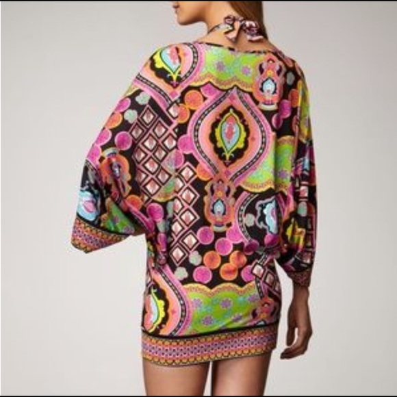 Trina Turk Marrakesh Dress Swim Tunic Size Medium - Picture 3 of 8